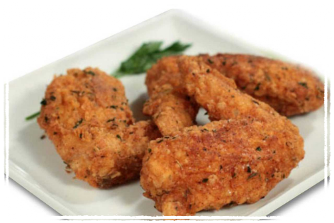 Ali di pollo fritte